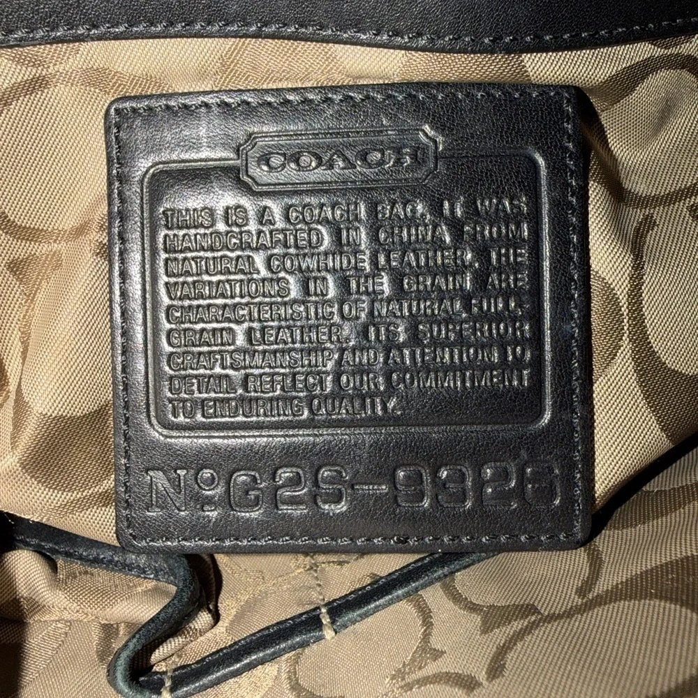 Vintage Coach #Black Crossbody Bag